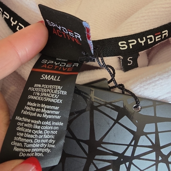 NWT Spyder Women's Light Pink Sweatshirt Size S. - Picture 3 of 7